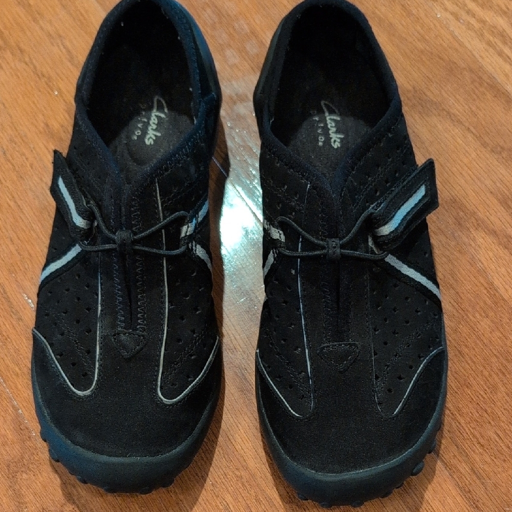 Clarks Black Athletic Shoes